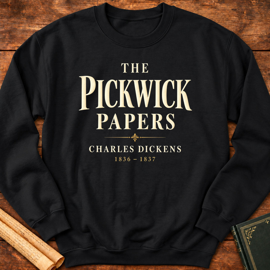 The Pickwick Papers 1836–1837 Charles Dickens Literary Classic Sweatshirt - Black