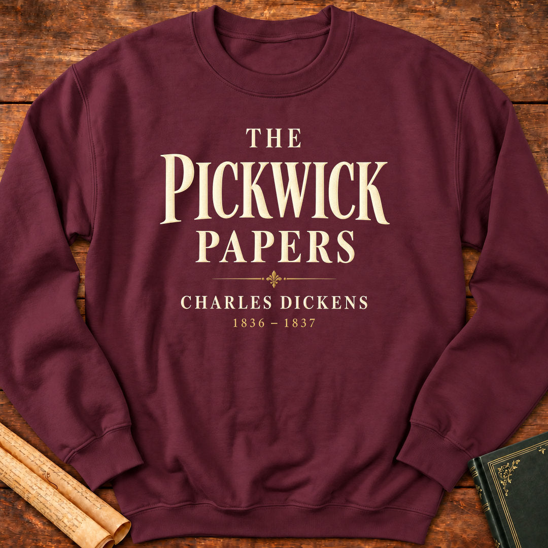The Pickwick Papers 1836–1837 Charles Dickens Literary Classic Sweatshirt - Maroon