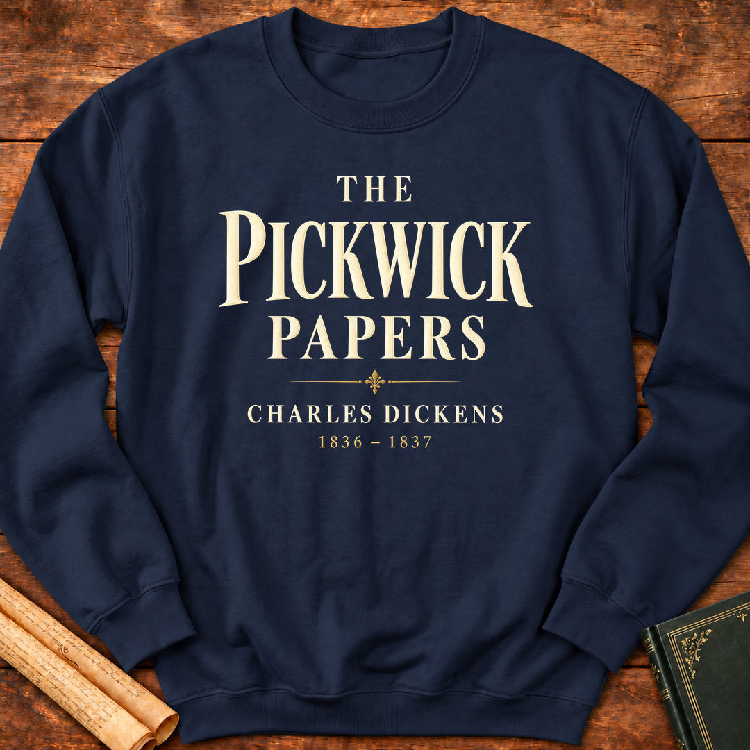 The Pickwick Papers 1836–1837 Charles Dickens Literary Classic Sweatshirt - Navy