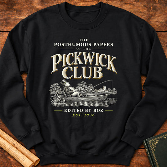 The Posthumous Papers of the Pickwick Club Charles Dickens Sweatshirt - Black