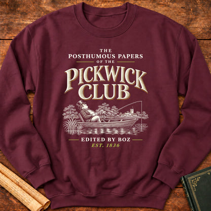 The Posthumous Papers of the Pickwick Club Charles Dickens Sweatshirt - Maroon