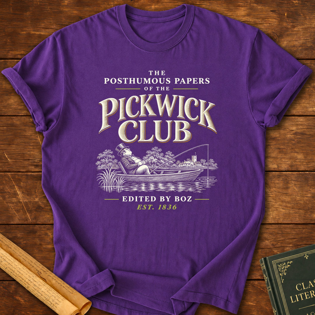 The Posthumous Papers of the Pickwick Club Charles Dickens T-Shirt - Purple