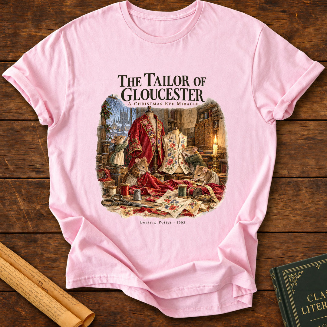 The Tailor of Gloucester – A Christmas Eve Miracle T-Shirt - Light Pink