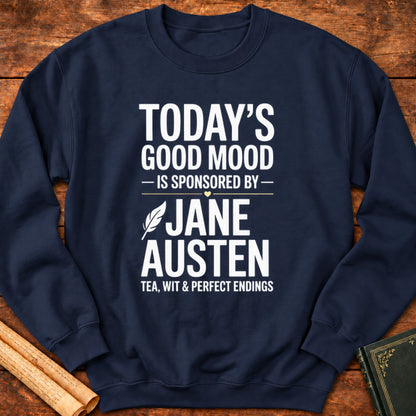 Todays Good Mood is Sponsored by Jane Austen Sweatshirt - Navy