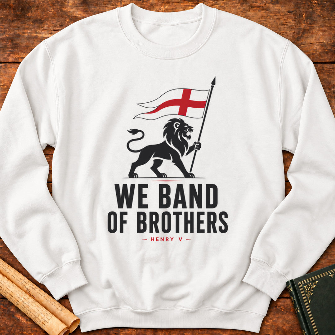We Band of Brothers – Henry V Shakespeare Sweatshirt - White